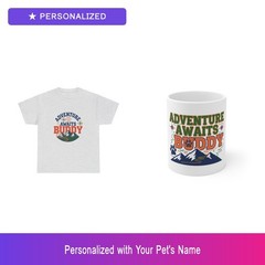 Custom Pet Gift Set Shirt Mug Personalized Name Bundle Dog Lover