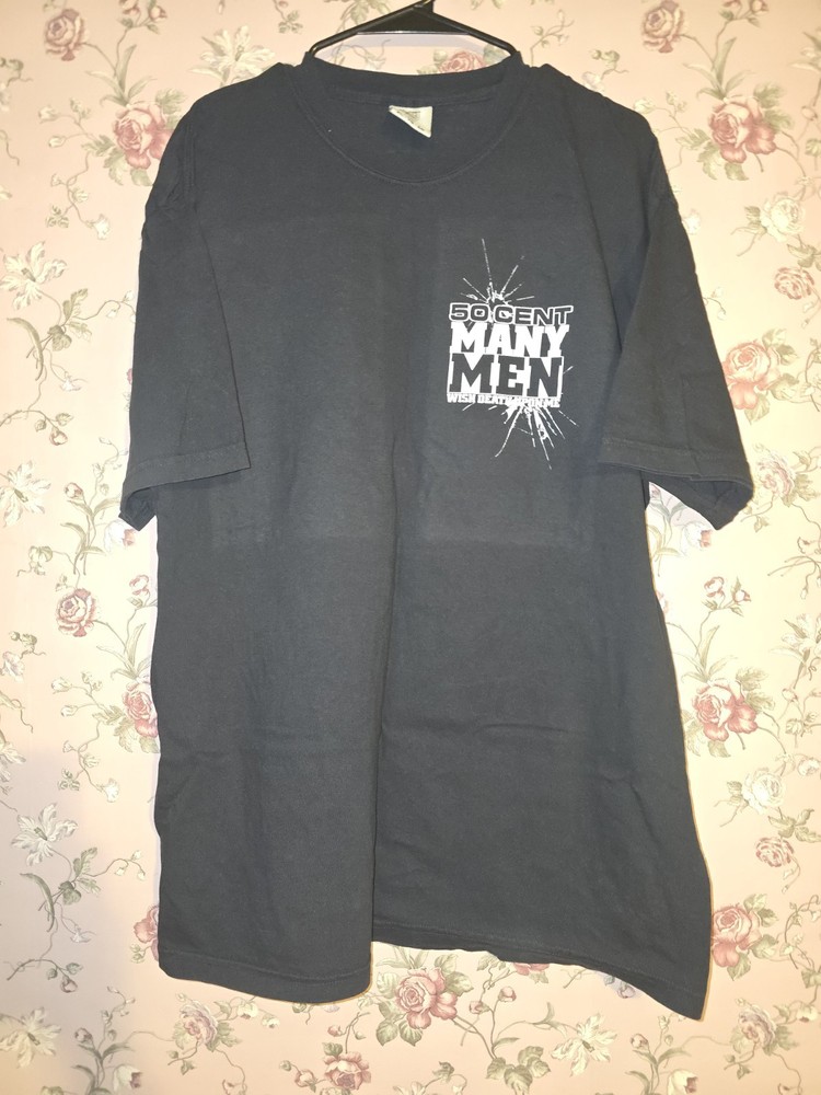 Original 50 Cent Many Men T Shirt Gangster Rap Hip Hop Sz XL Limited Edition