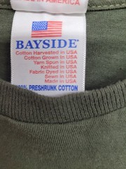 USMC Shirt Mens Medium Bayside Made USA Military Marines T-Shirt Tee