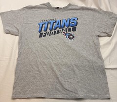 Tennessee Titans Football Shirt Mens XL Gray Tee T-Shirt NFL Team Apparel