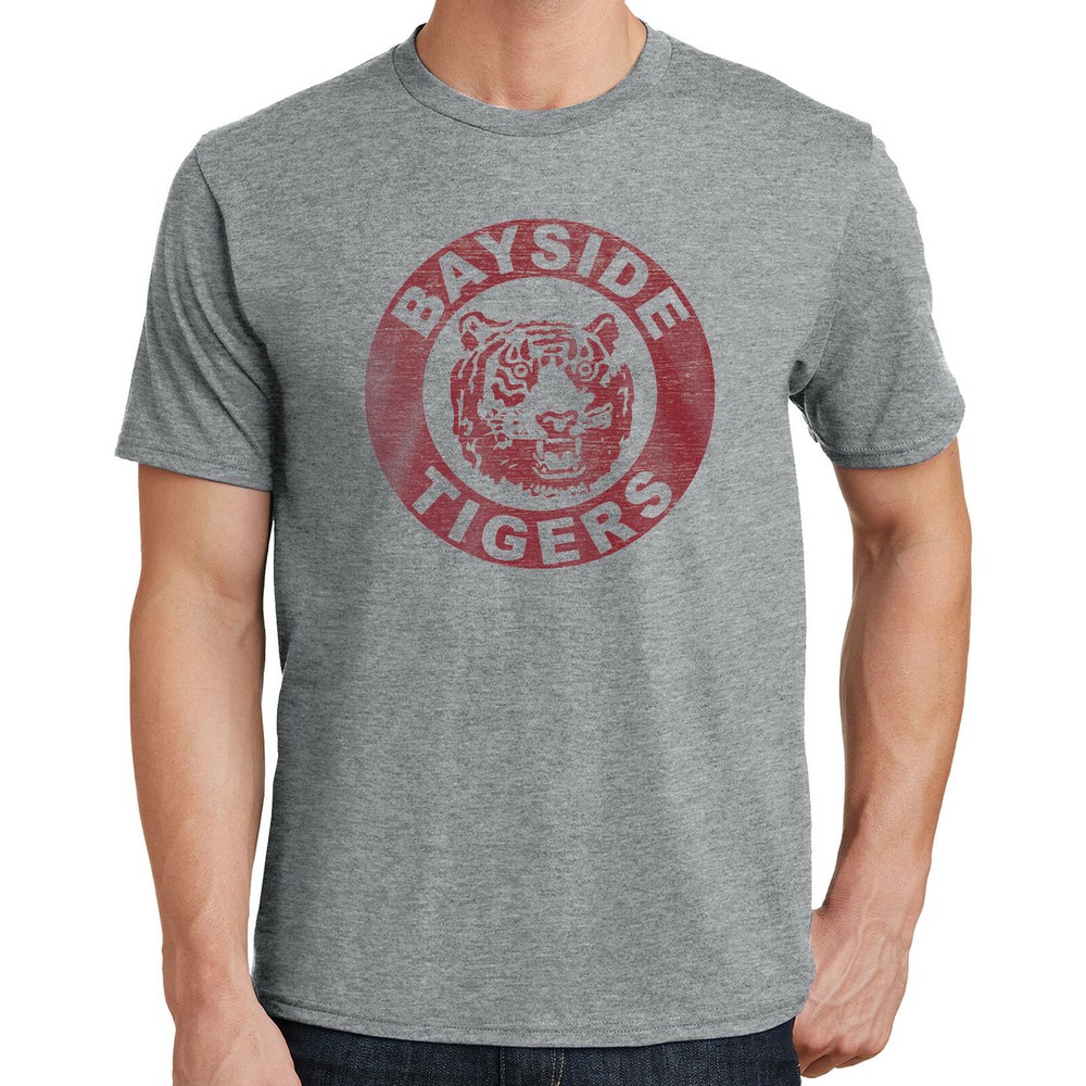 Bayside Tigers T-Shirt Saved By The Bell Vintage1989-1992 TV Show Distressed 981