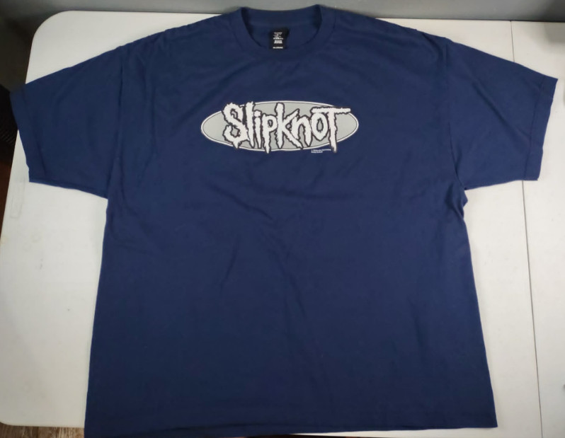 Vintage 1999 Blue Boot Slipknot Don’t Ever Judge Me Short Sleeve Blue Shirt 2XL