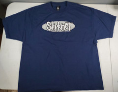 Vintage 1999 Blue Boot Slipknot Don’t Ever Judge Me Short Sleeve Blue Shirt 2XL