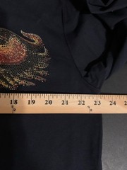 Heads Or Tails Mens Size 2XL Shirt Eagle Motorcycle Rhinestone Studded Biker
