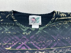 Vintage 90s East Beach Club All Over Print AOP Tribal Elephant Tee Mens XL