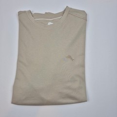 Tommy Bahama Men’s M Twill T-Shirt Crew Neck Short Sleeve Beige Casual Beach NWT