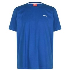 Mens Slazenger 100% Cotton Plain Crew Neck T Shirt XS S M L XL XXL 3XL 4XL BNWT