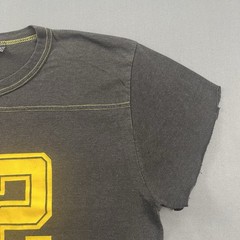 Vintage 1970s 70s The Men’s Shop Jersey T Shirt Cut 12 Black Yellow Size Small