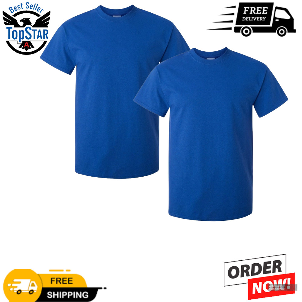 Gildan Antique Royal Men’s Ultra Cotton Plain Crew Neck Short Sleeves TShirt2000