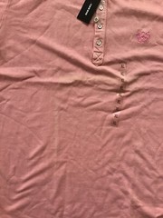 $98 Diesel Men’s T-Night Short Sleeves Polo Shirt In Pink Size XL