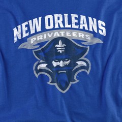 The University of New Orleans Adult T-Shirt Primary Logo, Royal Blue, S-5XL