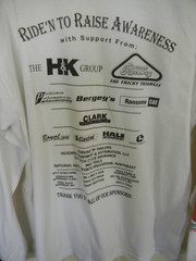 XL Long Sleeve T- Shirt/ Motorcycle Rock & Roll Ride For Spina Bifida & Autism