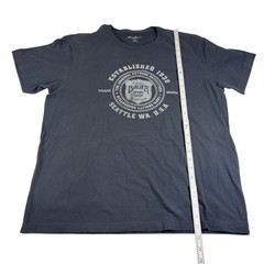 Eddie Bauer Mens Graphic T Shirt Outdoor Casual Blue Size L Classic