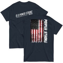 6.0 Powerstroke T-shirt Burning Diesel American Flag Shirt