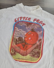 Vtg Little Feat Band Music Tour Heavy Cotton White All Size Unisex Shirt