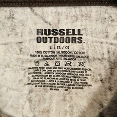 Russell Outdoors Mens Realtree Camo Alexander Lumber Graphic T-Shirt Large Brown