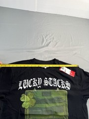 Headgear Classics Men’s T-Shirt Lucky Slacks Graphic Print Size Large Tee NEW