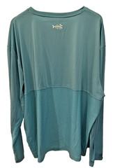Huk Performance Fishing Men’s Long Sleeve Shirt Blue Size 4XL UPF Sun Protection