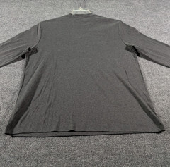 Banana Republic Men’s Large Luxe Touch Performance Tee Long Sleeve Charcoal NWT