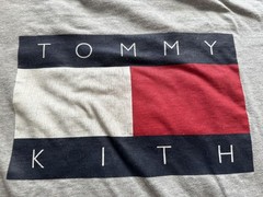 Kith x Tommy Hilfiger Flag Logo Tee Grey Heather – Size Medium