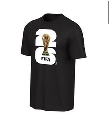 FIFA World Cup 2026 Black Championship Trophy T-Shirt Soccer Fan Graphic Tee