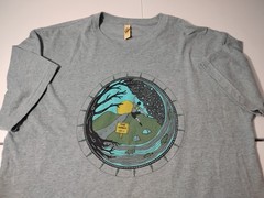 Next Level Apparel Shirt Men’s Large Gray Short Sleeve The Gorge Sea Stone