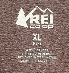 REI Co-Op T-Shirt Long Sleeve Base Layer Sahara Men’s Size XL Heather Brown