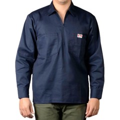 Ben Davis Men’s Long Sleeve Shirt Stripe 1/2 Zip Regular Fit Long Sleeve Shirt