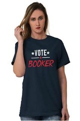 Political President Cory Booker For 2020 Adult Short Sleeve Crewneck Tee