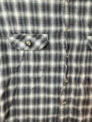 Field & Stream Mens Medium Gray Plaid Long Sleeve Flannel Shirt