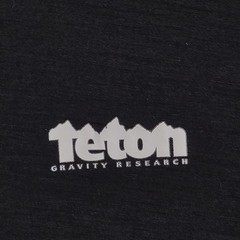 Teton Gravity Research Shirt sz XXL Mens Black Logo Base Layer Performance Wool