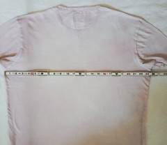 Lucky Brand California Henley Shirt Mens L White Pink Dyed Lightweight Cotton