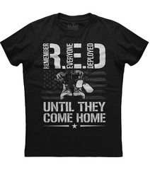 Remember Every One Deployed New Mens Shirt Donald Trump America Flag Patriot Tee
