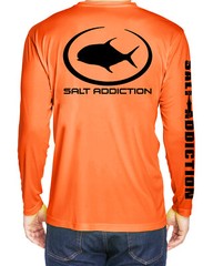 Salt Addiction long sleeve microfiber performance dri fishing t shirt 30+ UV