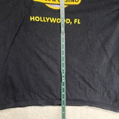 Hard Rock Cafe Men’s T-Shirt Large Waffle Knit Sleeves Twofer Hollywood FL