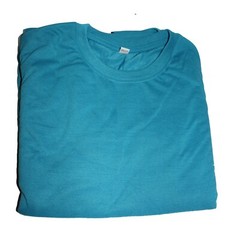 Solid Bright Color T Shirt, Green, Pink, Round Neck, Short Sleeves Size M Unisex