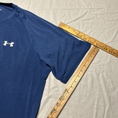 Under Armour Heatgear T-Shirt Men’s Adult Large Loose Blue Gym Running Training