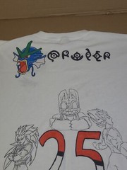 Vtg Y2k Anime /Game Characters Handmade Hand Drawn Single Stitch T Shirt XXL