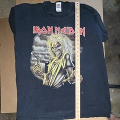 Fruit of the Loom Heavy Cotton Iron Maiden Killers Eddie Graphic Tee Black 2XL