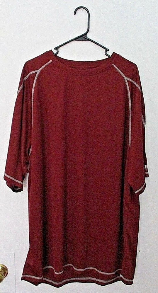 Champion T205 Double Dry Moisture Wicking Men’s Active Mesh Shirt 2X Maroon