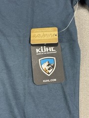 Kuhl Shirt Men Medium Cotton Blue Hiking Trek Mountain New