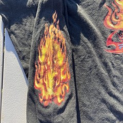 Vintage JNCO Longsleeve Flaming Shirt Snake Flames 90s Y2K Sz Large