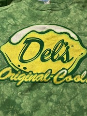 VTG Del’s Lemonade Tie Dye Employee Tshirt RHODE ISLAND USA Sundog New England
