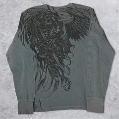Y2K Grunge Affliction Style Xtreme Couture Reaper Long Sleeve Shirt – Size XL!