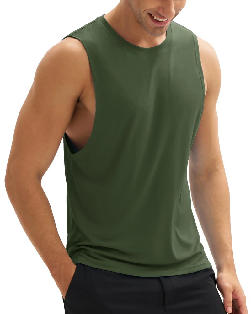 Mens Tank Top Sports Muscle Shirt Sleeveless Quick Dry Fitness Summer