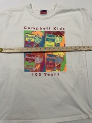 VINTAGE ANDY WARHOL CAMPBELL’S POP ART T SHIRT M – ROY LICHTENSTEIN KEITH HARING