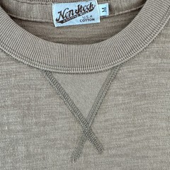 Non Stock Knitting Mills T Shirt Mens Medium Tan Knit Cotton Crewneck Retro