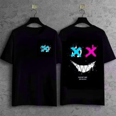 Stylish Black T-Shirts with Unique Printed Designs