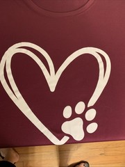 Unbranded Maroon Graphic T Shirt, See Pics For Measurements