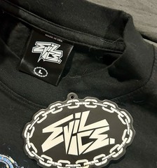 Evil Vice “Flame Lips” Graphic Tee – Black Men’s Size L